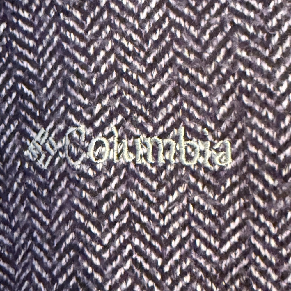 Columbia Purple Knit Herringbone Full Zip Jacket – Women’s XL - Picture 11 of 12